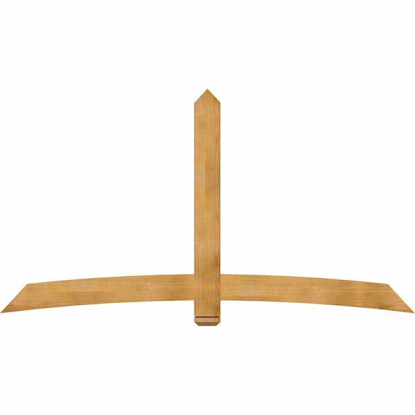 Ekena Millwork Bellingham Rough Sawn Timber Gable Bracket, Western Red Cedar, 96"W x 52"H x 2"D x 6"F, 13/12 Pitch GBW096X52X0206BEL00RWR - main